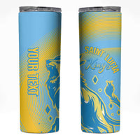 Saint Lucia Cricket Personalized Skinny Tumbler The Roaring King - Wonder Print Shop