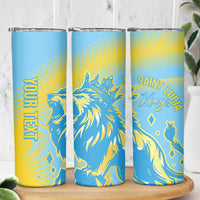 Saint Lucia Cricket Personalized Skinny Tumbler The Roaring King - Wonder Print Shop