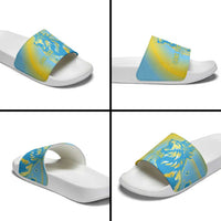 Saint Lucia Cricket Personalized Slide Sandals The Roaring King - Wonder Print Shop