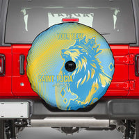 Saint Lucia Cricket Personalized Spare Tire Cover The Roaring King - Wonder Print Shop