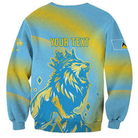 Saint Lucia Cricket Personalized Sweatshirt The Roaring King - Wonder Print Shop