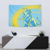 Saint Lucia Cricket Personalized Tapestry The Roaring King - Wonder Print Shop