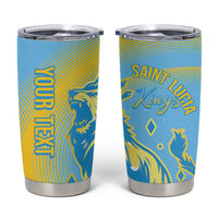 Saint Lucia Cricket Personalized Tumbler Cup The Roaring King - Wonder Print Shop