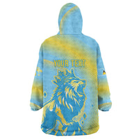 Saint Lucia Cricket Personalized Wearable Blanket Hoodie The Roaring King - Wonder Print Shop
