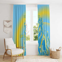 Saint Lucia Cricket Personalized Window Curtain The Roaring King - Wonder Print Shop