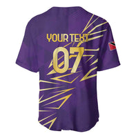 Trinbago Cricket Custom Baseball Jersey TKR Quadruple Champion - Wonder Print Shop