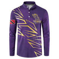 Trinbago Cricket Custom Button Sweatshirt TKR Quadruple Champion - Wonder Print Shop