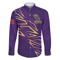 Trinbago Cricket Custom Family Matching Off The Shoulder Long Sleeve Dress and Hawaiian Shirt TKR Quadruple Champion - Wonder Print Shop