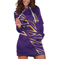 Trinbago Cricket Custom Hoodie Dress TKR Quadruple Champion - Wonder Print Shop