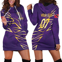 Trinbago Cricket Custom Hoodie Dress TKR Quadruple Champion - Wonder Print Shop