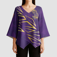 Trinbago Cricket Custom Kimono Sleeve Blouse TKR Quadruple Champion - Wonder Print Shop