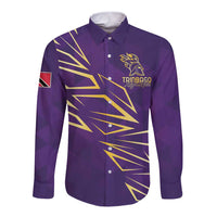 Trinbago Cricket Custom Long Sleeve Button Shirt TKR Quadruple Champion - Wonder Print Shop