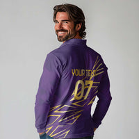 Trinbago Cricket Custom Long Sleeve Polo Shirt TKR Quadruple Champion - Wonder Print Shop