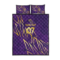 Trinbago Cricket Custom Quilt Bed Set TKR Quadruple Champion - Wonder Print Shop