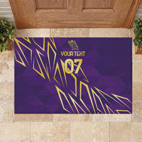 Trinbago Cricket Custom Rubber Doormat TKR Quadruple Champion - Wonder Print Shop