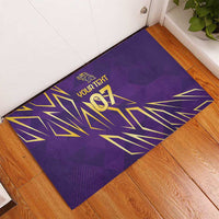 Trinbago Cricket Custom Rubber Doormat TKR Quadruple Champion - Wonder Print Shop