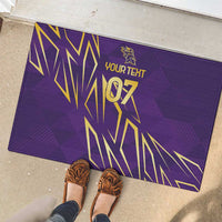 Trinbago Cricket Custom Rubber Doormat TKR Quadruple Champion - Wonder Print Shop