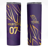 Trinbago Cricket Custom Skinny Tumbler TKR Quadruple Champion - Wonder Print Shop