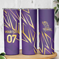 Trinbago Cricket Custom Skinny Tumbler TKR Quadruple Champion - Wonder Print Shop