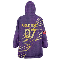 Trinbago Cricket Custom Wearable Blanket Hoodie TKR Quadruple Champion - Wonder Print Shop