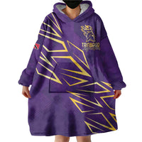 Trinbago Cricket Custom Wearable Blanket Hoodie TKR Quadruple Champion - Wonder Print Shop
