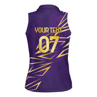 Trinbago Cricket Custom Women Sleeveless Polo Shirt TKR Quadruple Champion - Wonder Print Shop