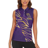 Trinbago Cricket Custom Women Sleeveless Polo Shirt TKR Quadruple Champion - Wonder Print Shop