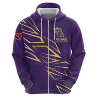 Trinbago Cricket Custom Zip Hoodie TKR Quadruple Champion - Wonder Print Shop