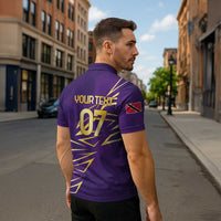 Trinbago Cricket Custom Zipper Polo Shirt TKR Quadruple Champion - Wonder Print Shop