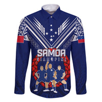 Personalised Samoa Rugby Family Matching Summer Maxi Dress and Hawaiian Shirt World Cup 2023 Siamupini Siva Tau - Wonder Print Shop