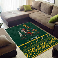 Personalised South Africa Christmas Area Rug Bokke Merry Braai-mas LT7 - Wonder Print Shop