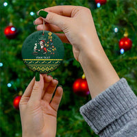Personalised South Africa Christmas Ceramic Ornament Bokke Merry Braai-mas LT7 - Wonder Print Shop
