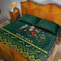 Personalised South Africa Christmas Quilt Bed Set Bokke Merry Braai-mas - Wonder Print Shop