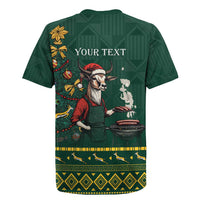 Personalised South Africa Christmas Rugby Jersey Bokke Merry Braai-mas - Wonder Print Shop