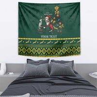 Personalised South Africa Christmas Tapestry Bokke Merry Braai-mas - Wonder Print Shop
