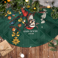 Personalised South Africa Christmas Tree Skirt Bokke Merry Braai-mas - Wonder Print Shop
