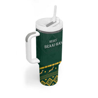 Personalised South Africa Christmas Tumbler With Handle Bokke Merry Braai-mas - Wonder Print Shop