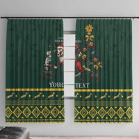 Personalised South Africa Christmas Window Curtain Bokke Merry Braai-mas - Wonder Print Shop