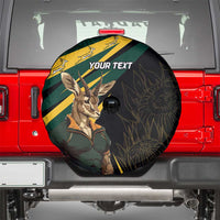 South Africa Personalised Spare Tire Cover Springbok Mascot Dynamic - Wonder Print Shop