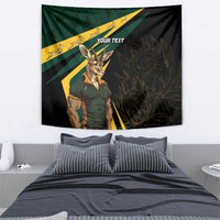 South Africa Personalised Tapestry Springbok Mascot Dynamic - Wonder Print Shop