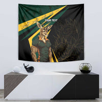 South Africa Personalised Tapestry Springbok Mascot Dynamic - Wonder Print Shop