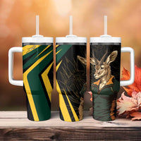 South Africa Tumbler With Handle Springbok Mascot Dynamic - Wonder Print Shop