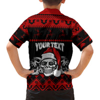 Custom Christmas Hawaiian Shirt Gothic Skull Creepmas - Wonder Print Shop