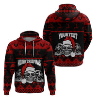 Custom Christmas Hoodie Gothic Skull Creepmas - Wonder Print Shop