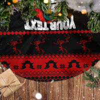 Personalised Wonder Print Christmas Tree Skirt Gothic Skull Creepmas - Wonder Print Shop