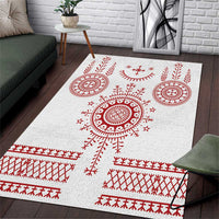 Croatia Sicanje Tattoo Kolo Inspired Area Rug - Wonder Print Shop