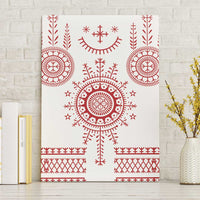 Croatia Sicanje Tattoo Kolo Inspired Canvas Wall Art - Wonder Print Shop