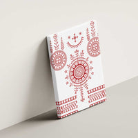 Croatia Sicanje Tattoo Kolo Inspired Canvas Wall Art - Wonder Print Shop