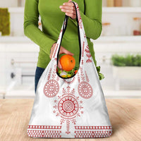 Croatia Sicanje Tattoo Kolo Inspired Grocery Bag - Wonder Print Shop