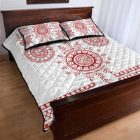 Croatia Sicanje Tattoo Kolo Inspired Quilt Bed Set - Wonder Print Shop
